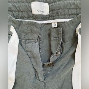 Wilfred Cropped Olive Chinos